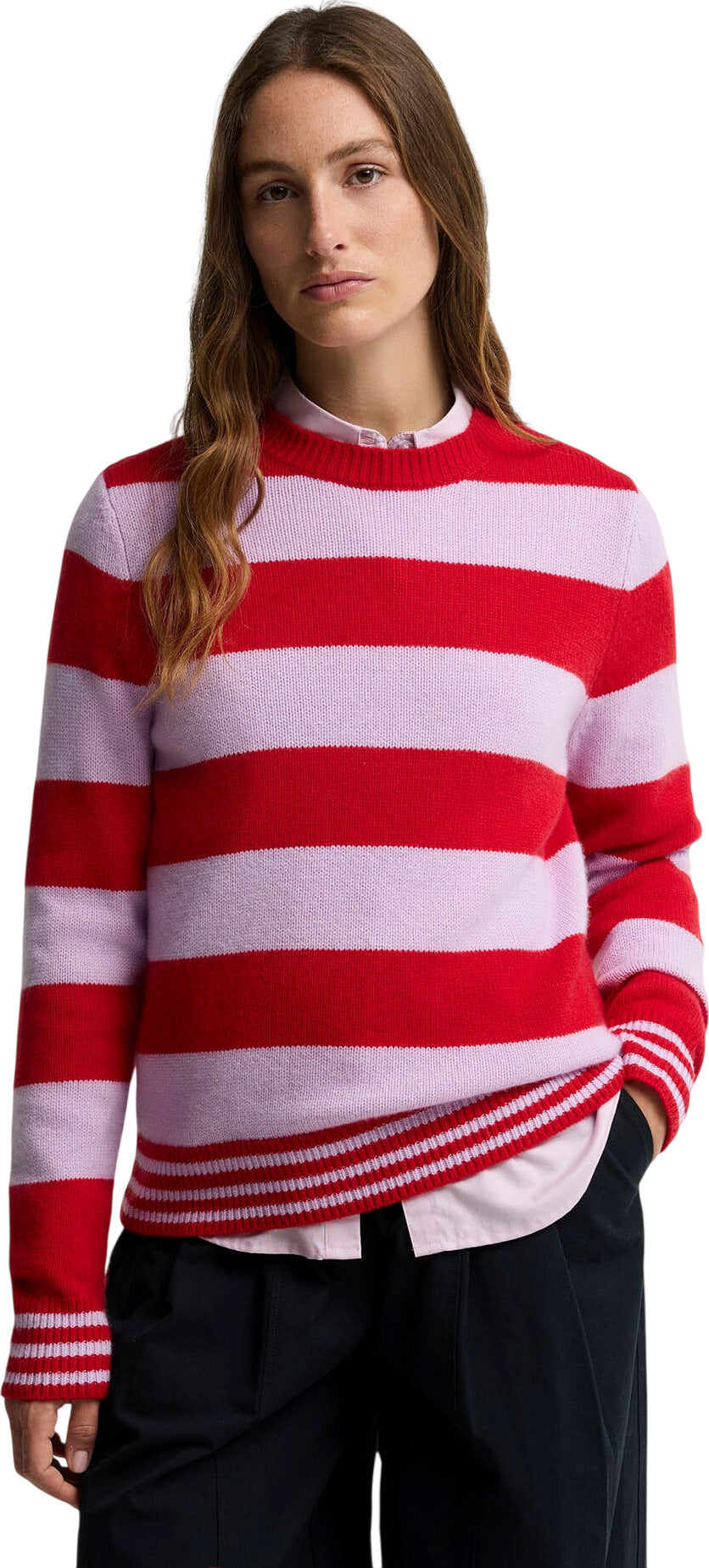 Woodhouse Striped Cashmere Blend Knitted Jumper - Women's