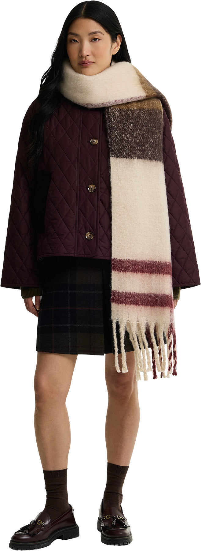 Isla Tartan Boucle Scarf