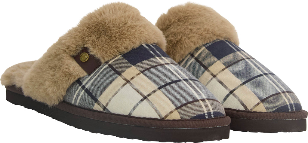 Claudia Tartan Mule Slippers - Women's