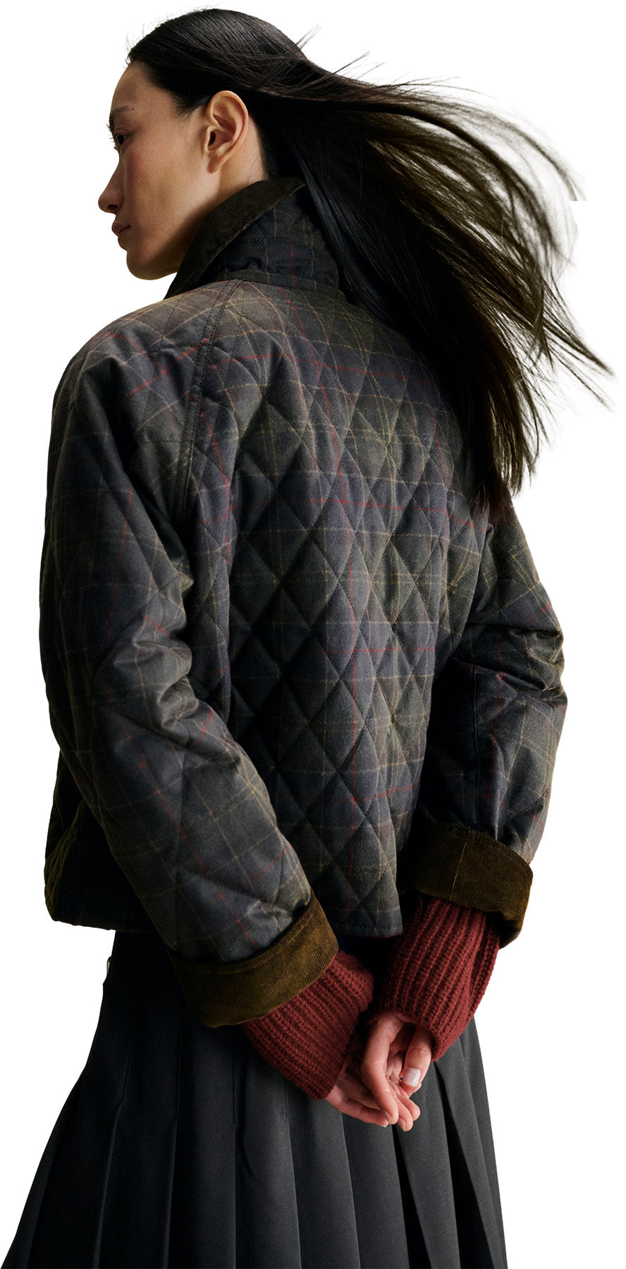 Tartan Reimagined Icons Spey Tartan Quilted Waxed Jacket - Women's