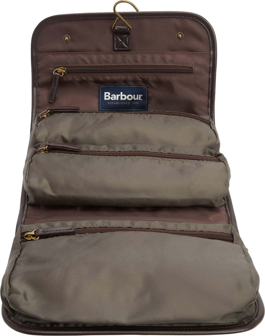 Waxed Hanging Washbag - Men's