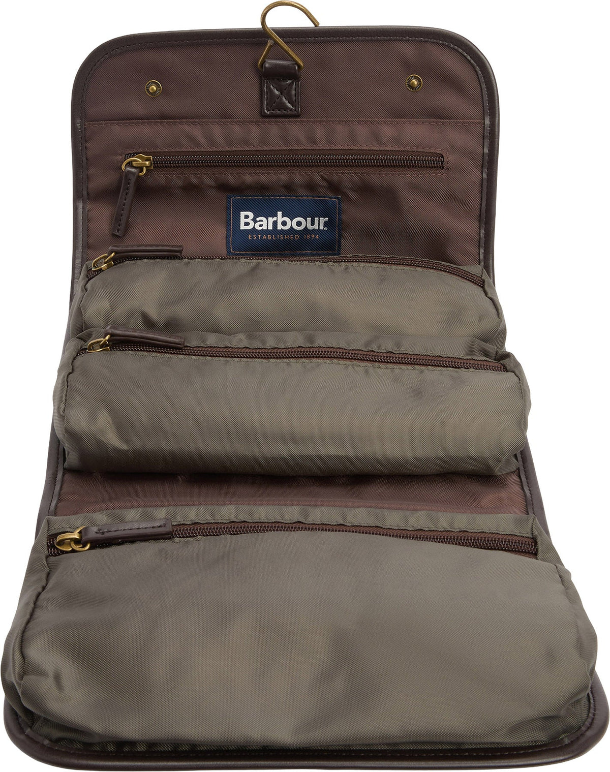Waxed Hanging Washbag - Men's