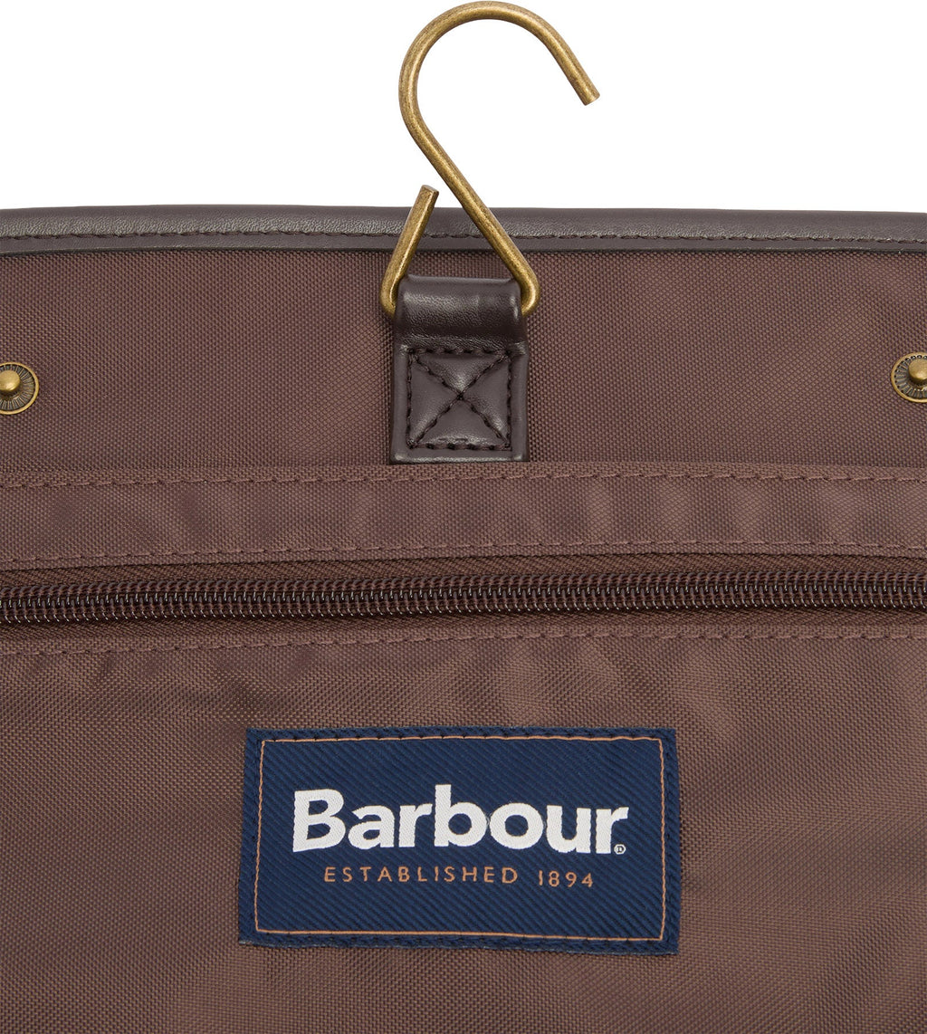 Waxed Hanging Washbag - Men's