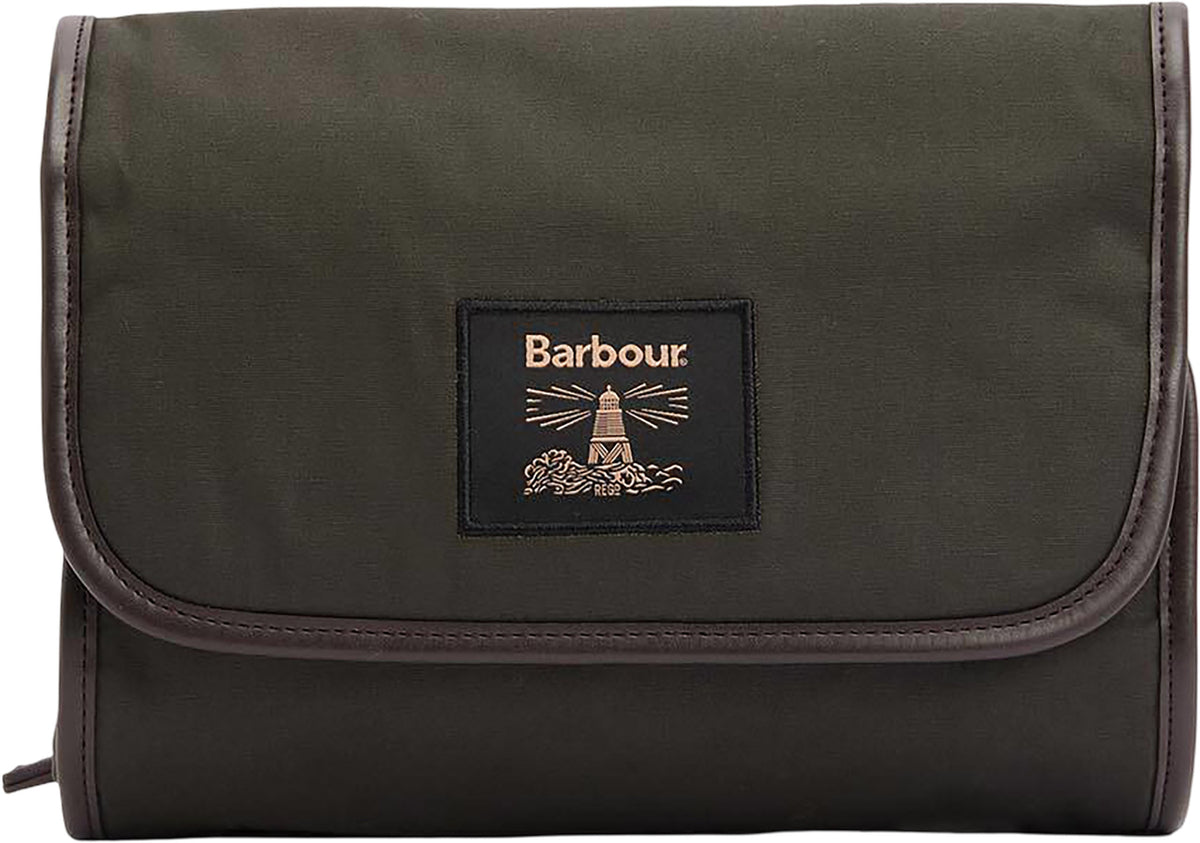 Waxed Hanging Washbag - Men's