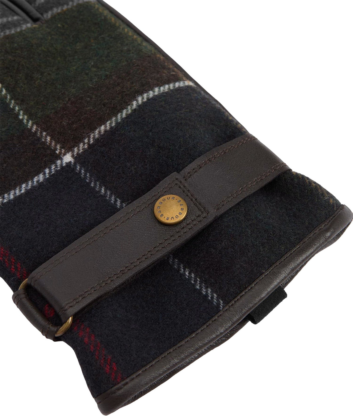 Newbrough Tartan Leather Gloves - Men's