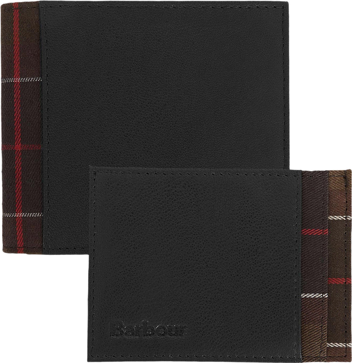 Leather Tartan Wallet and Cardholder Gift Set - Men's