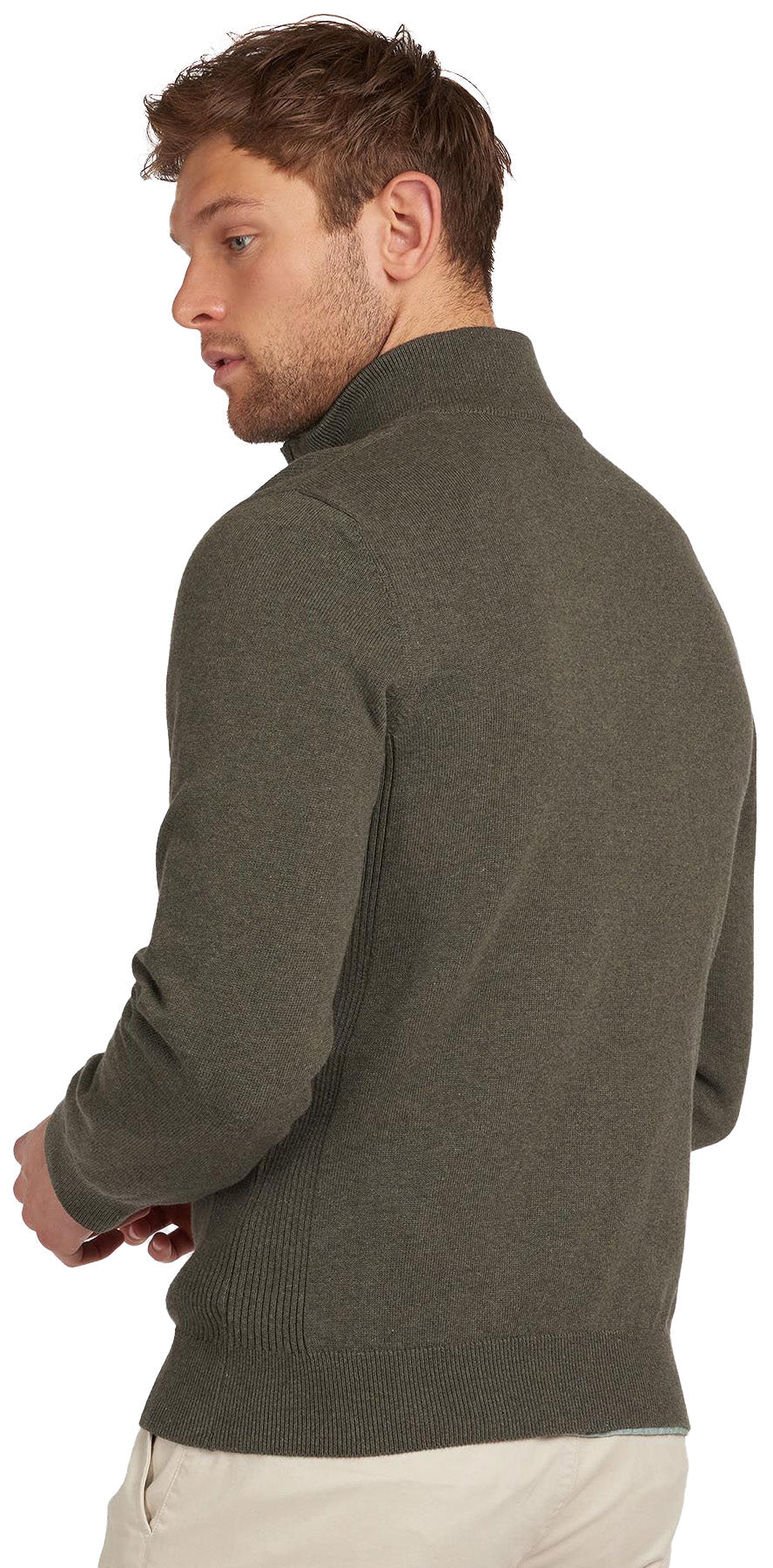 Cotton Half Zip Sweater - Men's