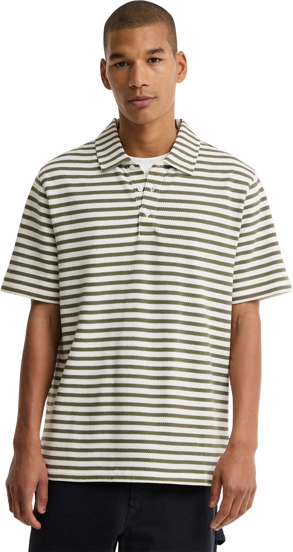 Farlam Striped Tailored Polo - Men's