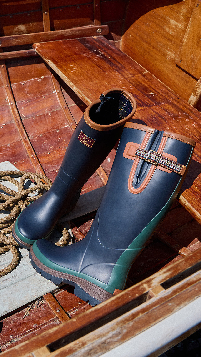 Barbour x Paul Smith Tall Wellington Boots - Men's
