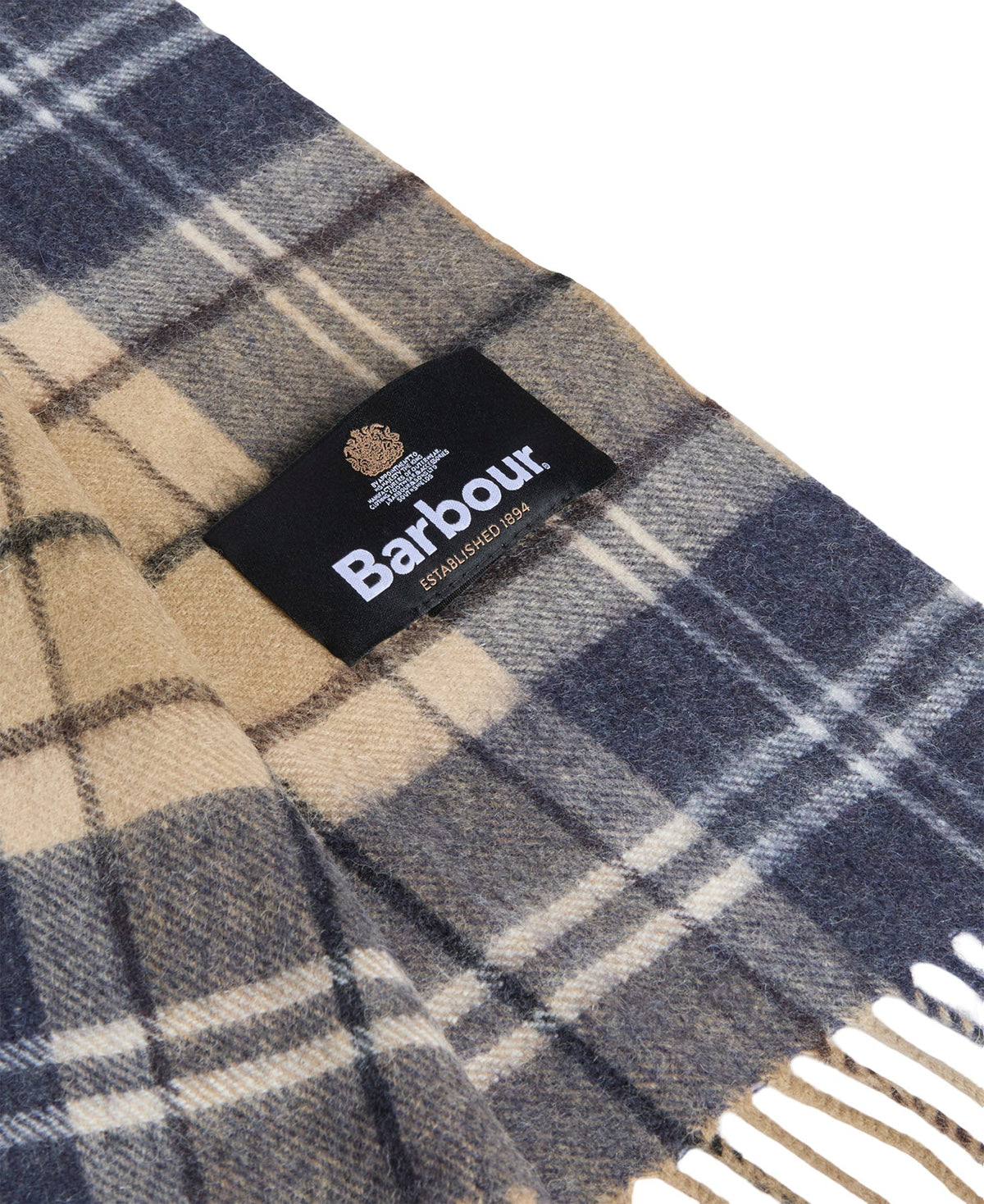Wool Cashmere Tartan Scarf - Unisex