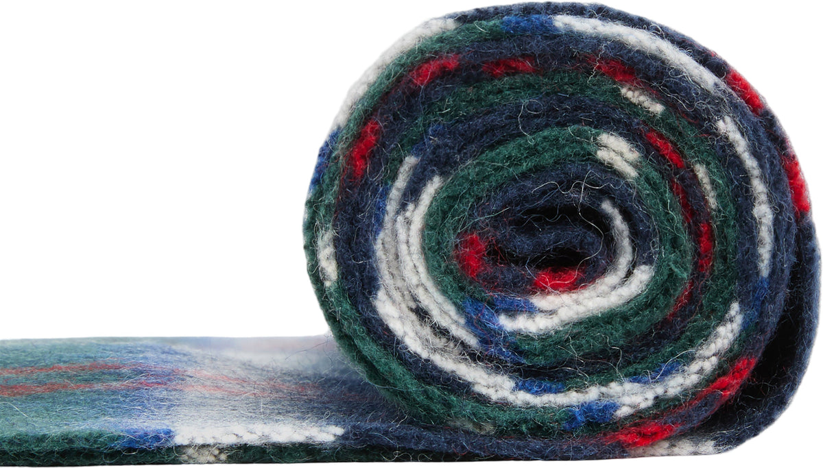 Wool Cashmere Tartan Scarf - Unisex