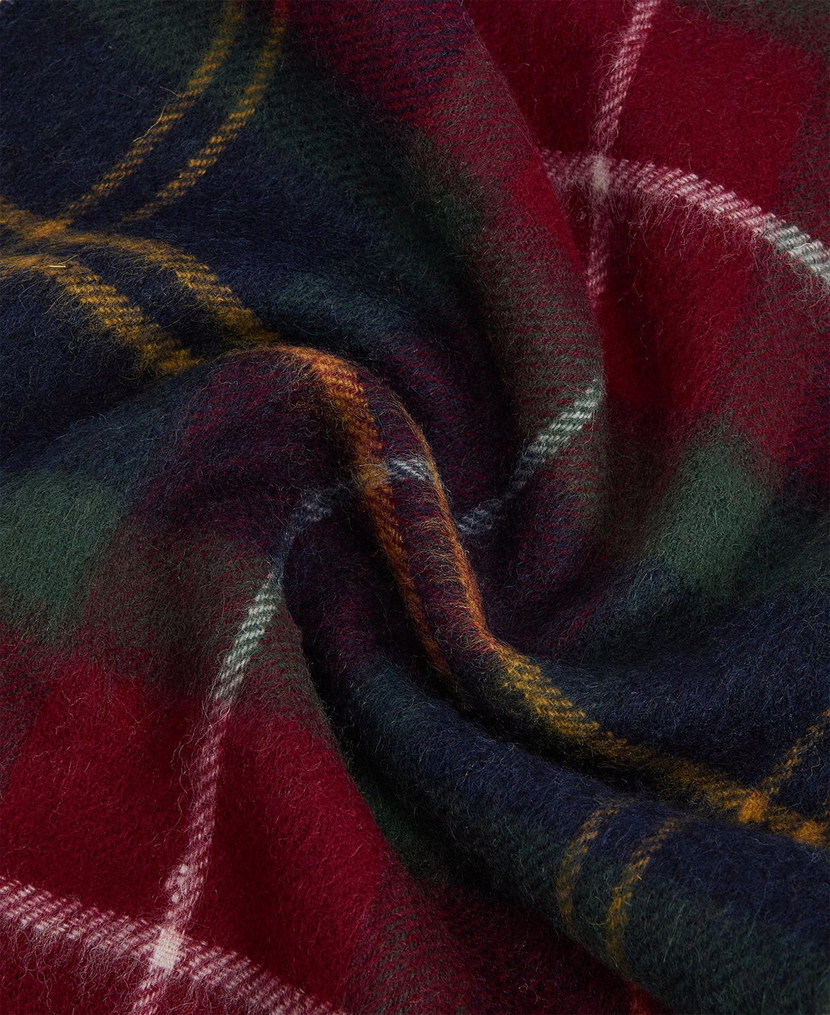 Wool Cashmere Tartan Scarf - Unisex