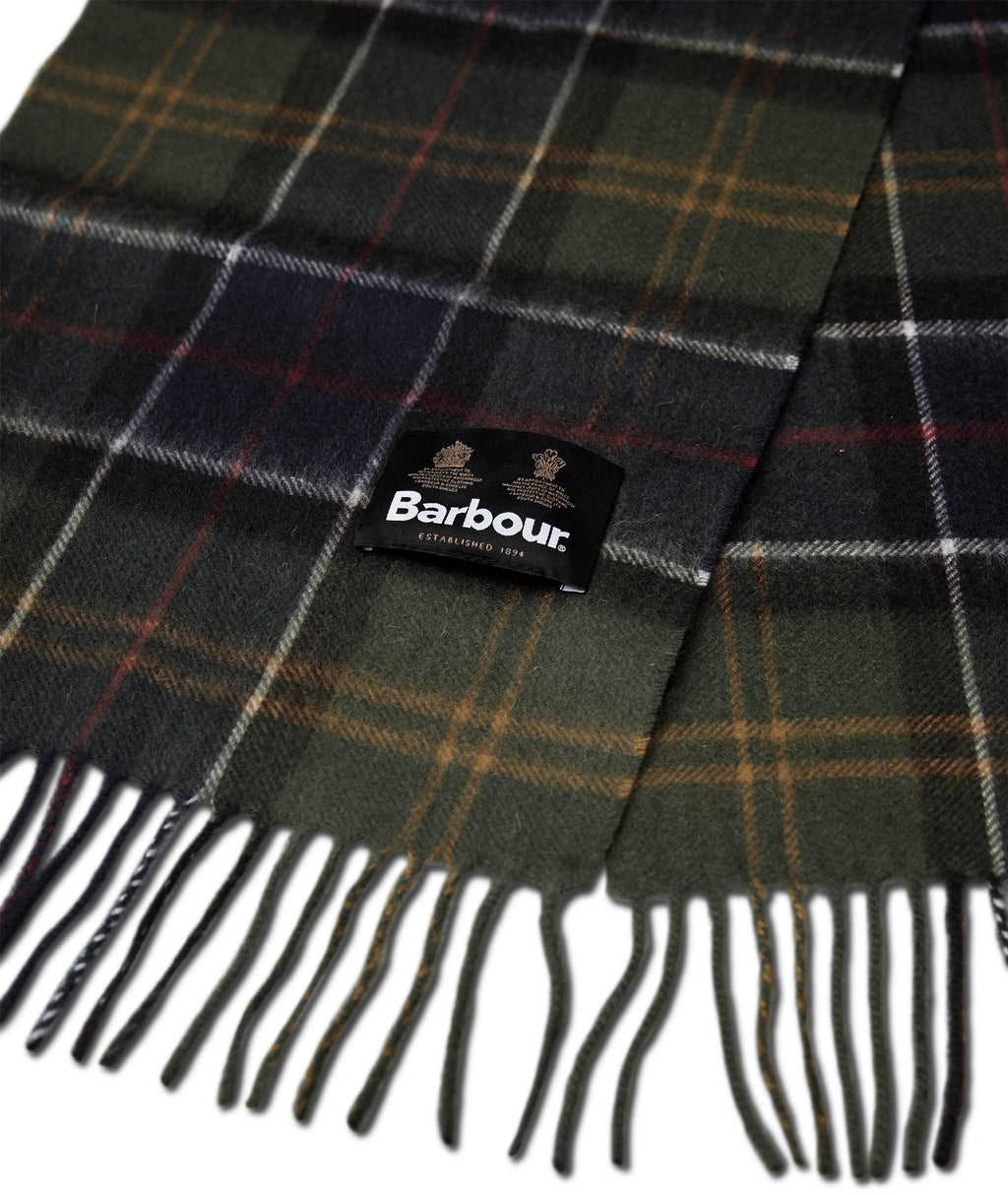 Wool Cashmere Tartan Scarf - Unisex