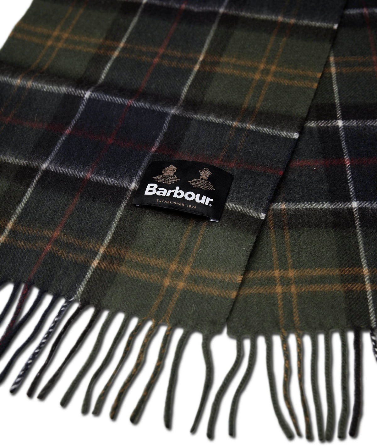 Wool Cashmere Tartan Scarf - Unisex