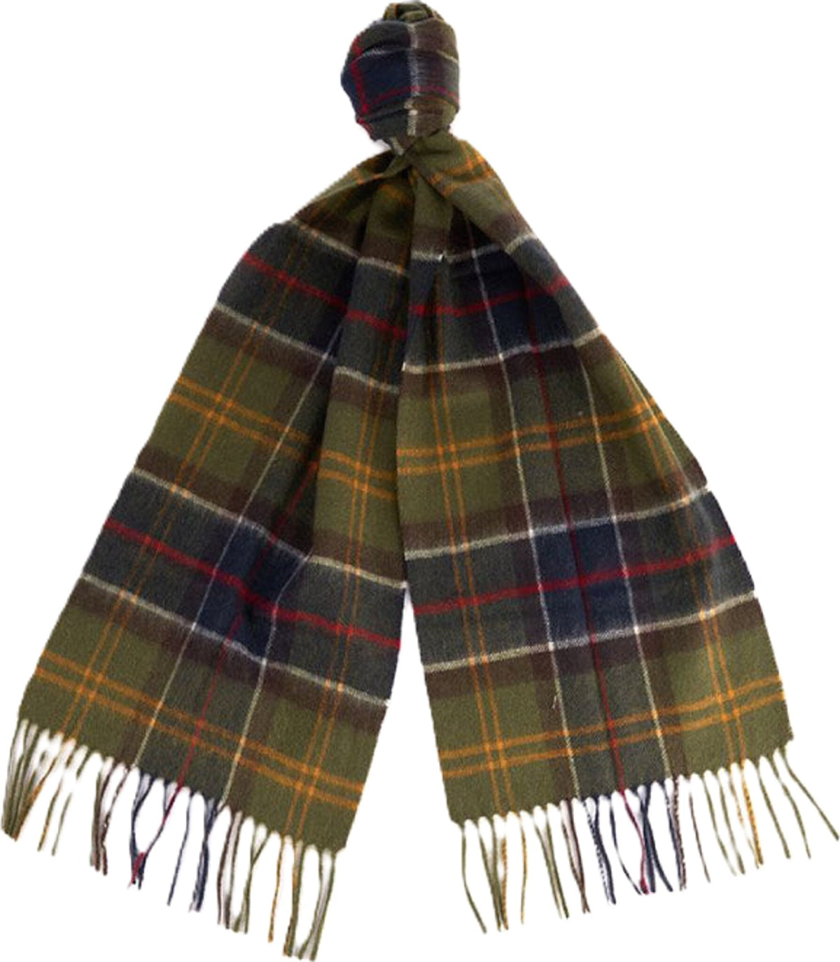 Wool Cashmere Tartan Scarf - Unisex