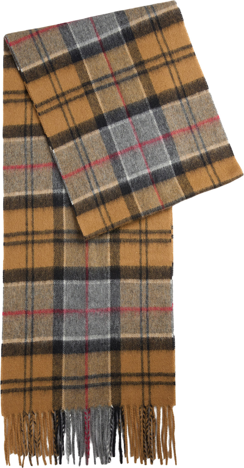 Wool Cashmere Tartan Scarf - Unisex