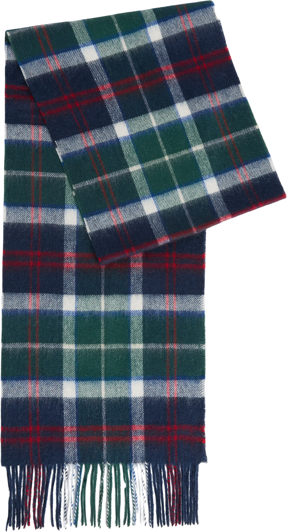 Wool Cashmere Tartan Scarf - Unisex